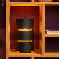 Lucide Rosas pöytävalaisin musta